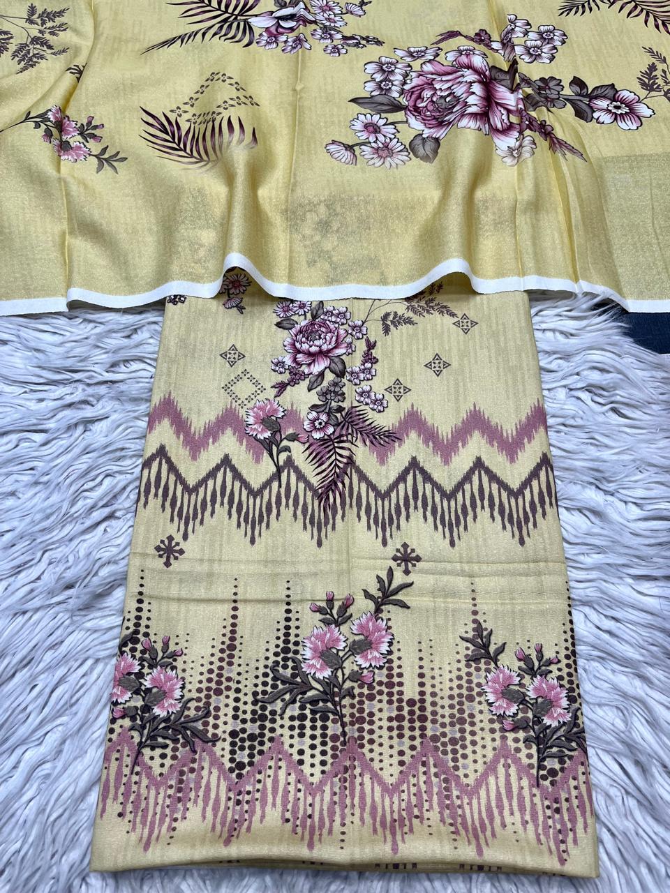 2Pc Karandi Kameez & Duppata Printed Vol-427