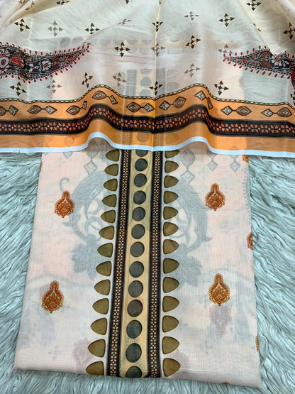 2Pc Printed Lawn Kameez & Dupatta 68