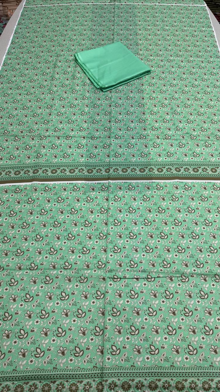 2 Peice Lawn Unstitched Suit Vol-004