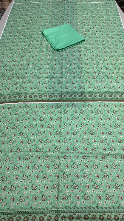 2 Peice Lawn Unstitched Suit Vol-004