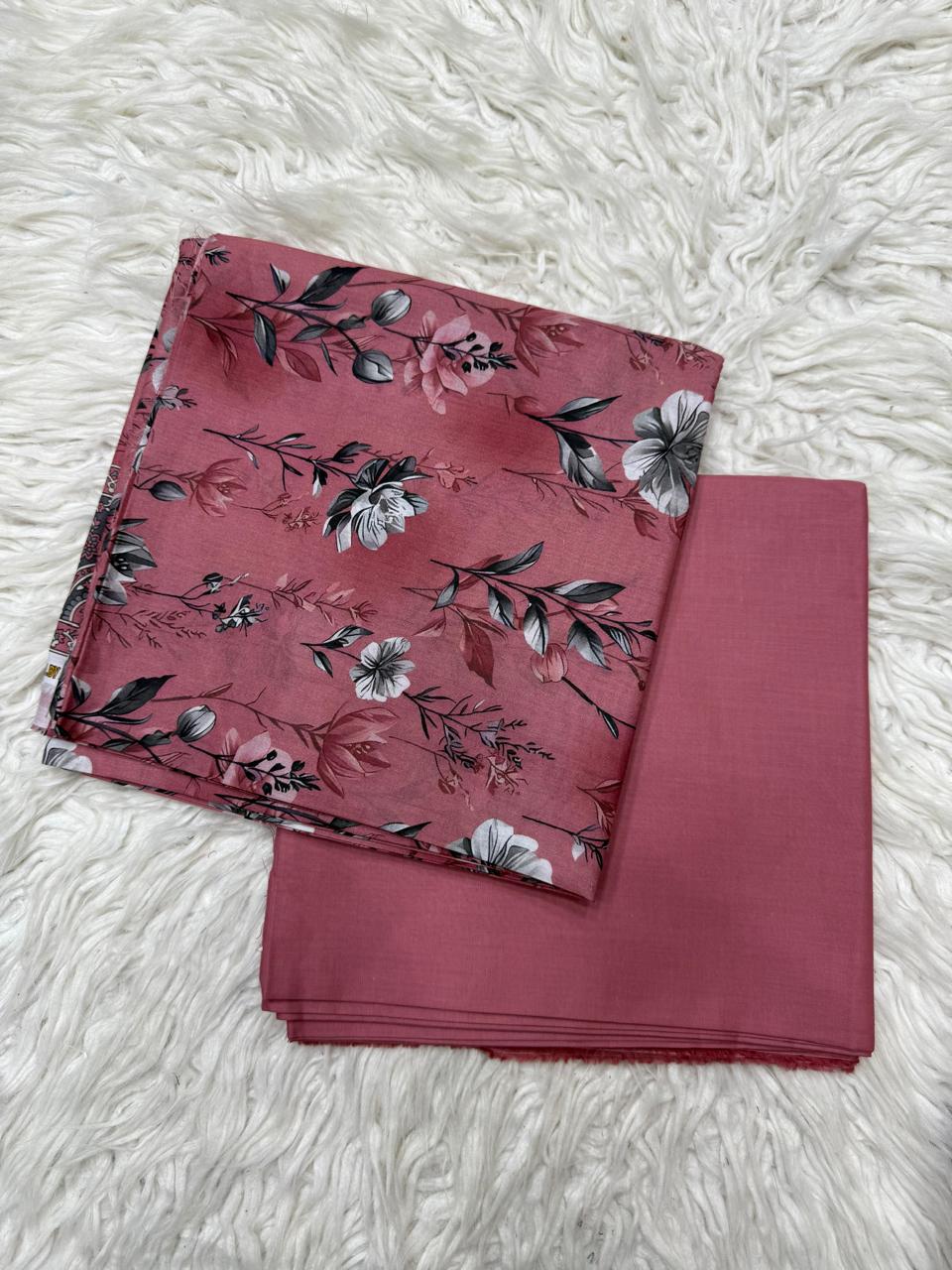 90x88 2Pc Lawn Unstitched Suit 806