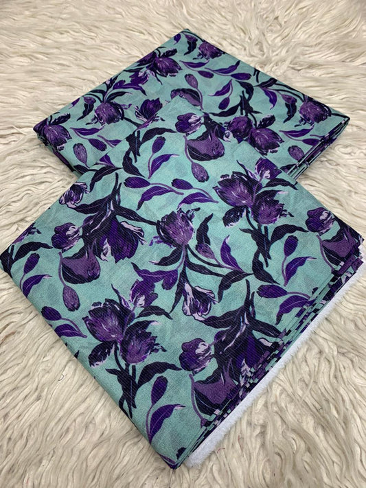 2Pc Al Karam Chamki Lawn Digital Printed Suit Vol-499