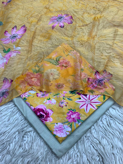 90x88 3Pc Premium Lawn Suit Vol-0020