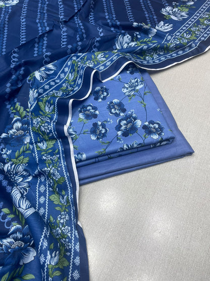 3Pc Slub Khaddar Unstitched Suit 24