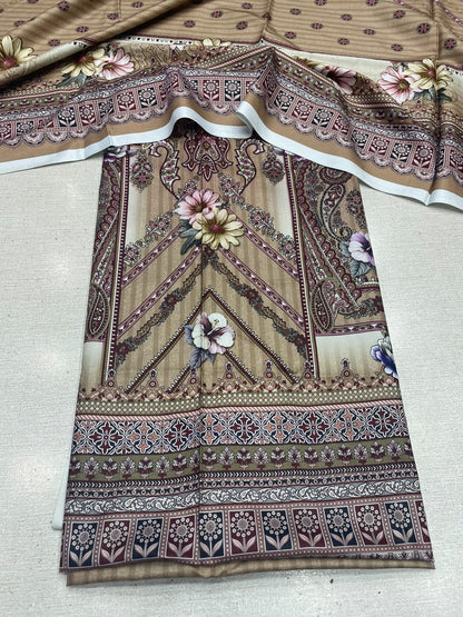 2Pc Staple Kameez & Dupatta Unstitched 63