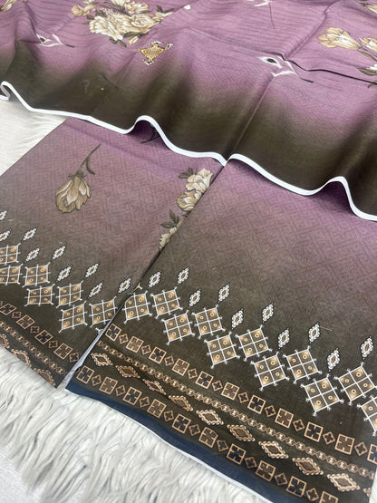 2Pc  Civic Lawn Kameez & Dupatta Vol-3193