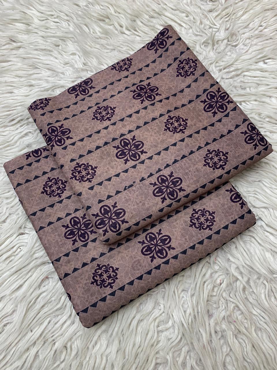 2Pc Lawn Bana Dora Suit Vol-0174