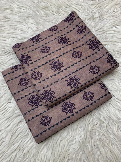 2Pc Lawn Bana Dora Suit Vol-0174