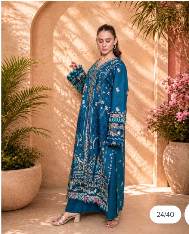 NOURA LUXURY ROYALE EMBROIDERED DRESS