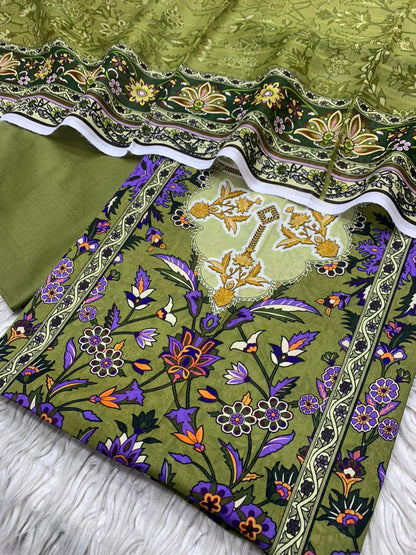 Lawn 3Pc Bin Noor Fab Printed Suit Vol-39