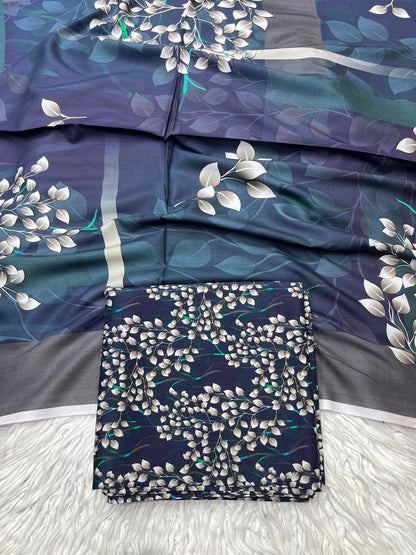 3Pc Bana Dora Linen Allover Suit - 400