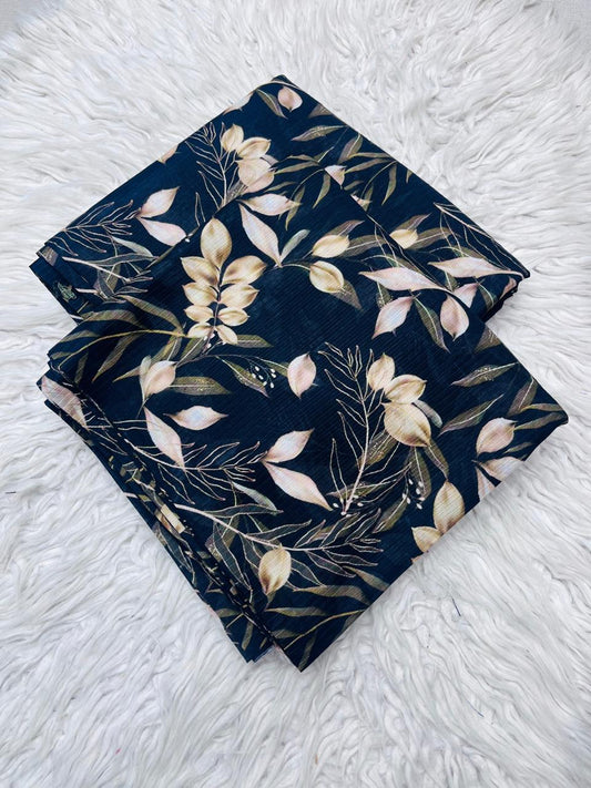 2Pc Sapphire Lawn Bana Dora Allover Unstitched Suit Vol-0119