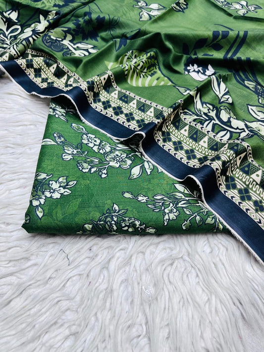 3Pc Crystal Linen Allover Suit Vol-0121