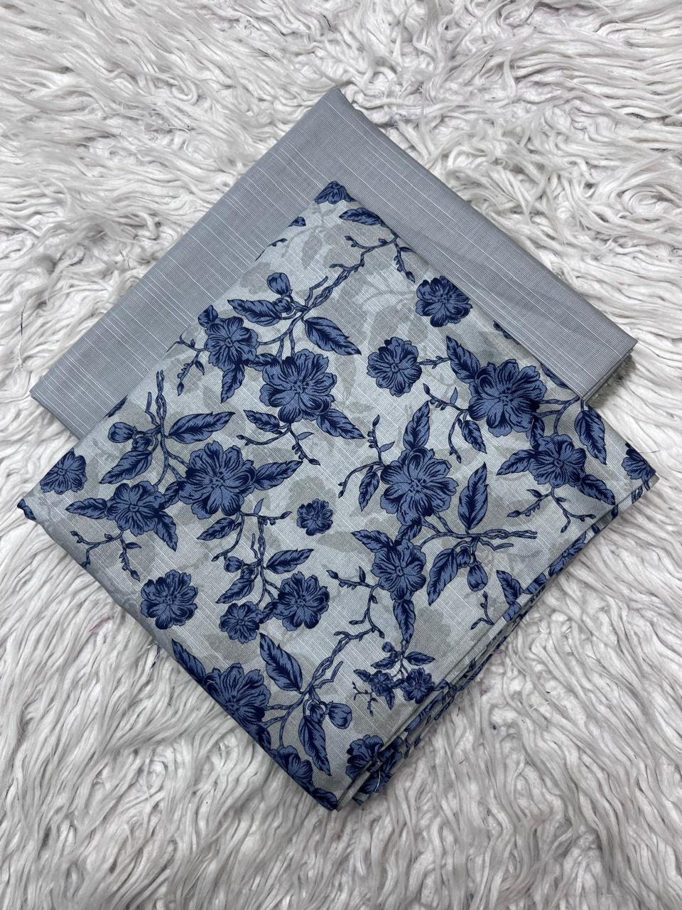 2Pc Kameez & Trouser Slub Khaddar Suit Vol-0137