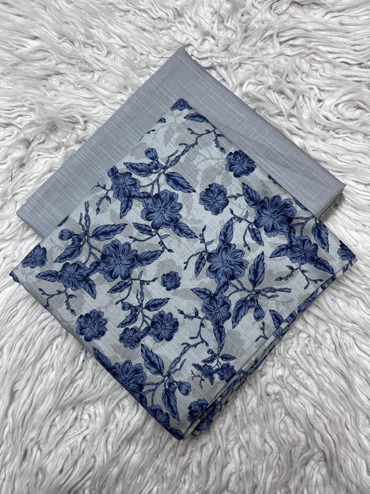 2Pc Kameez & Trouser Slub Khaddar Suit Vol-0137