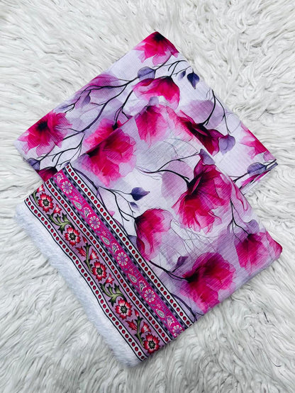 2Pc Sapphire Lawn Bana Dora Allover Unstitched Suit Vol-0119