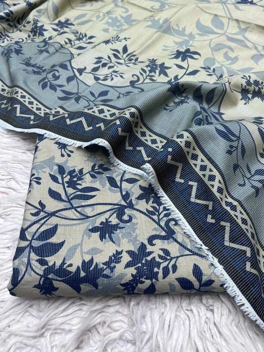 3Pc Chamki Khaddar Allover Unstitched Suit Vol-0136