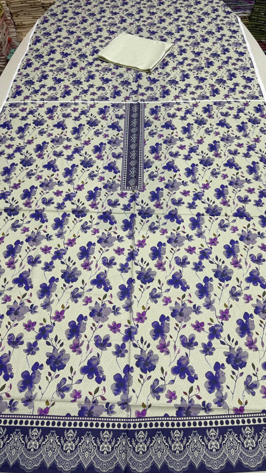 2 Peice Lawn Unstitched - D #305