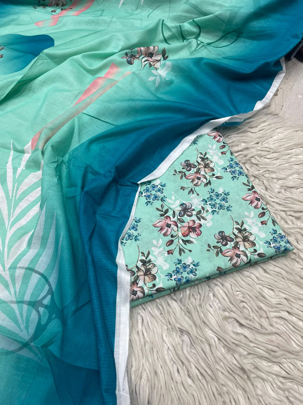3Pc Same Digital Printed Lawn Suit 878