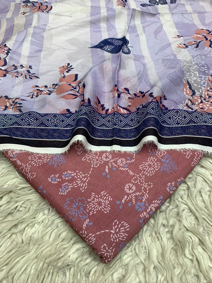 Sapphire 3Pc Bana Dora Lawn Unstitched Suit Vol-0127