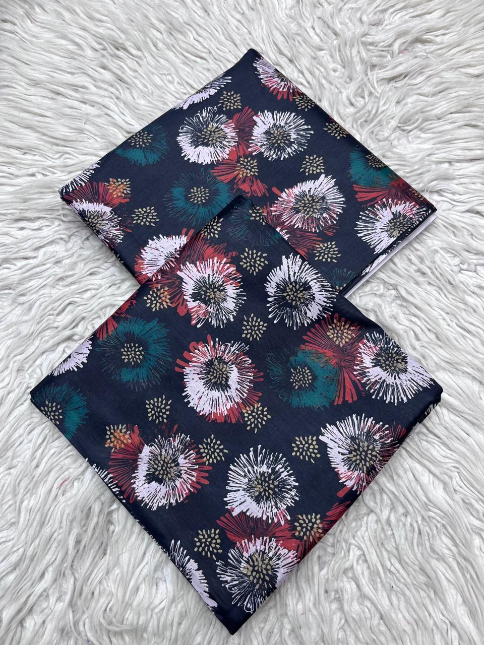 2Pc Lawn Digital Printed Unstitched Suit Vol-0145