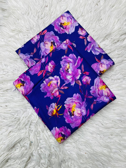 2 PC Linen Allover Unstitched Suit Vol-408