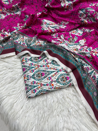 3Pc BanaDoria Linen Allover Suit - 400