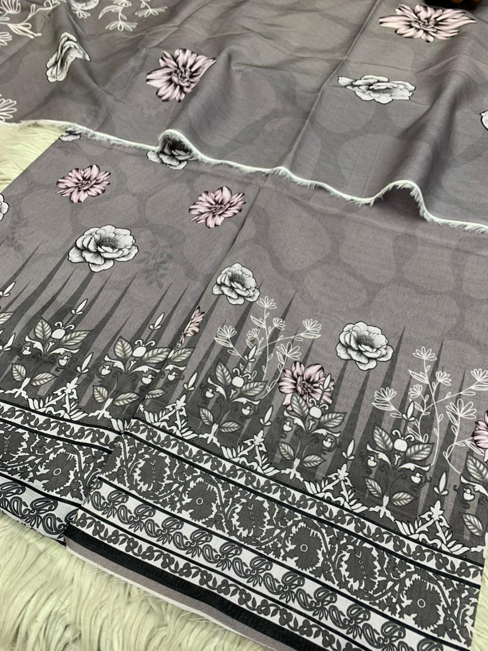 2Pc Lawn Kameez & Dupatta 3205.