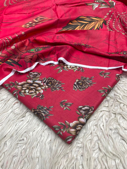 3Pc Same Digital Printed Lawn Suit 15