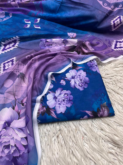 3Pc Same Digital Printed Lawn Suit 15
