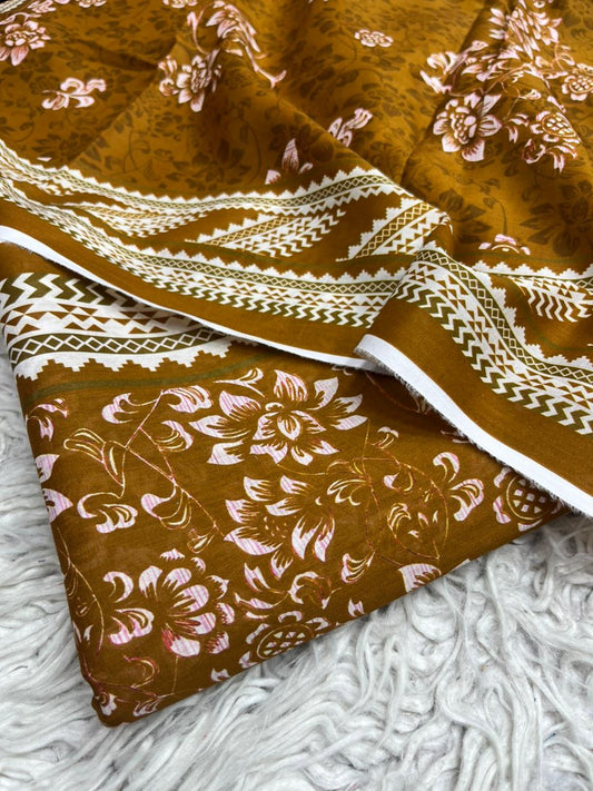 Maria. B. 3Pc Lawn Digital Printed Suit Vol-0175