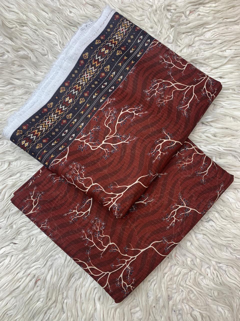 SAPPHIRE 2Pc Lawn Bana Dora Unstitched Suit Vol-0125