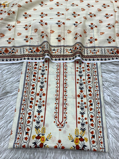 2Pc Bin Noor Fab Lawn Kameez & Dupatta 64