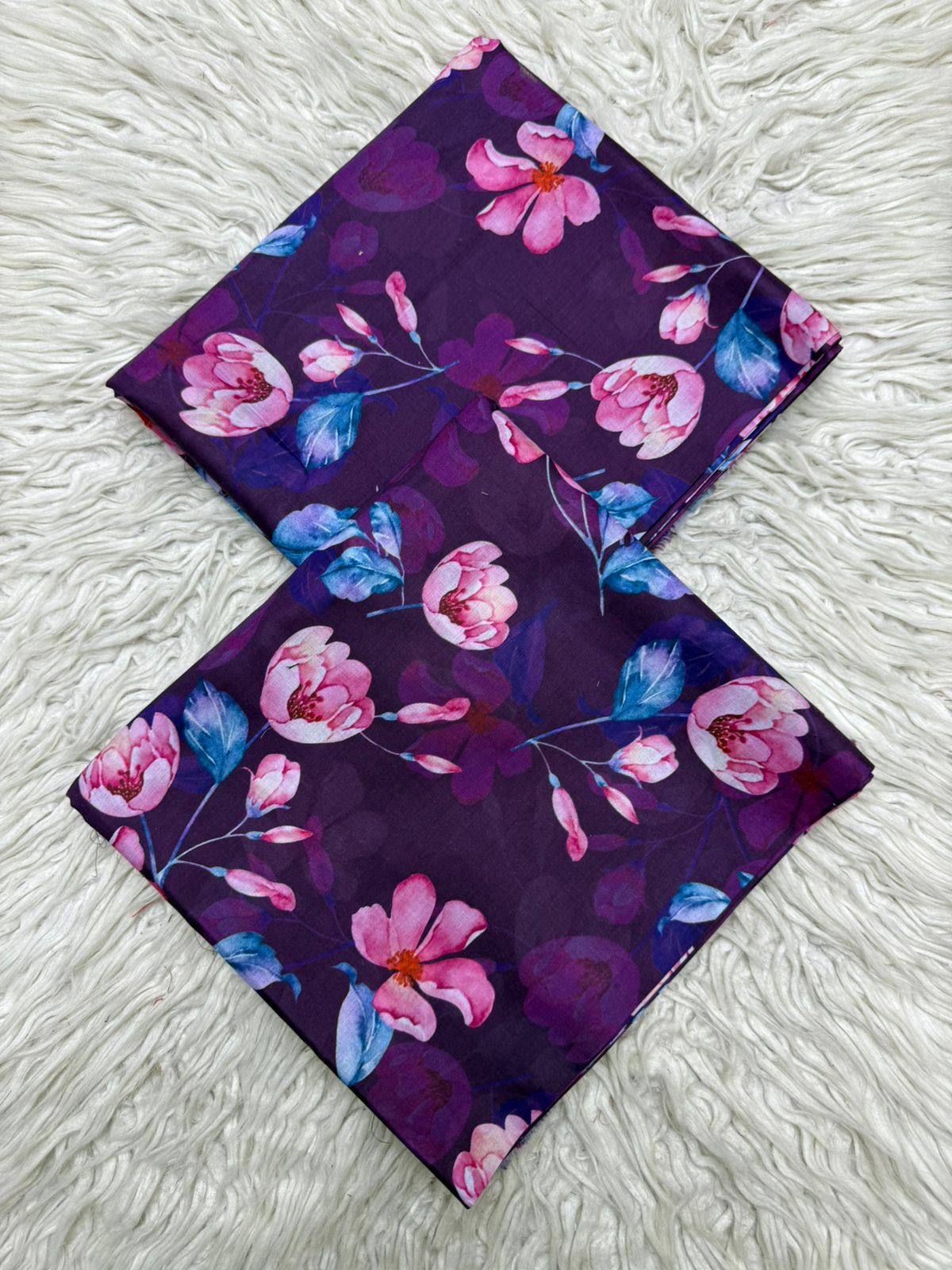 2Pc Lawn Allover Digital Printed Unstitched Suit Vol-04