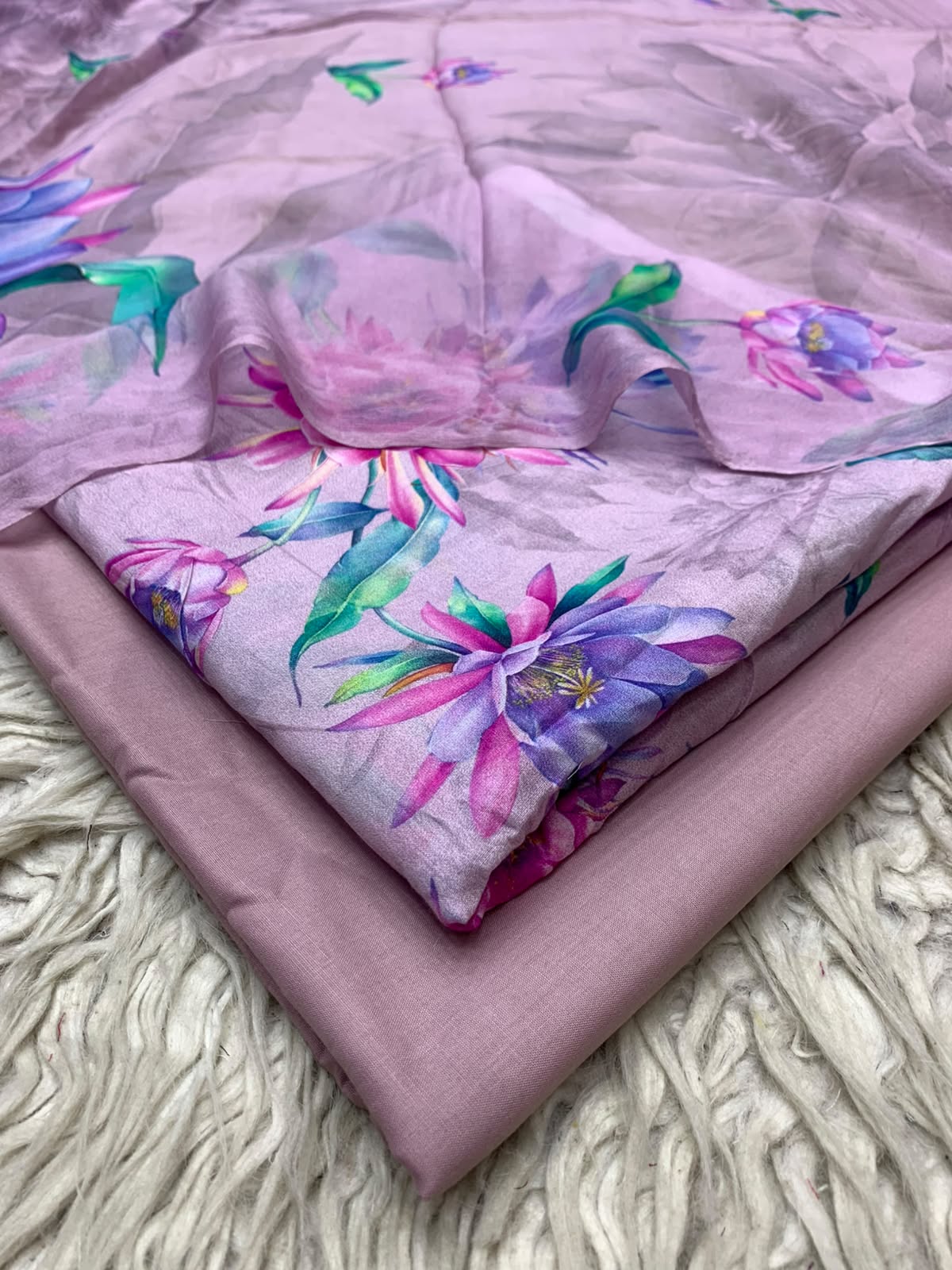 90x88 3Pc Premium Lawn Suit Vol-0020
