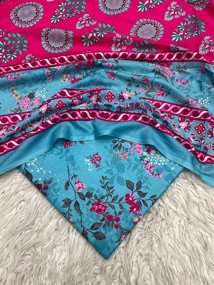 3Pc Same Digital Printed Lawn Suit 487