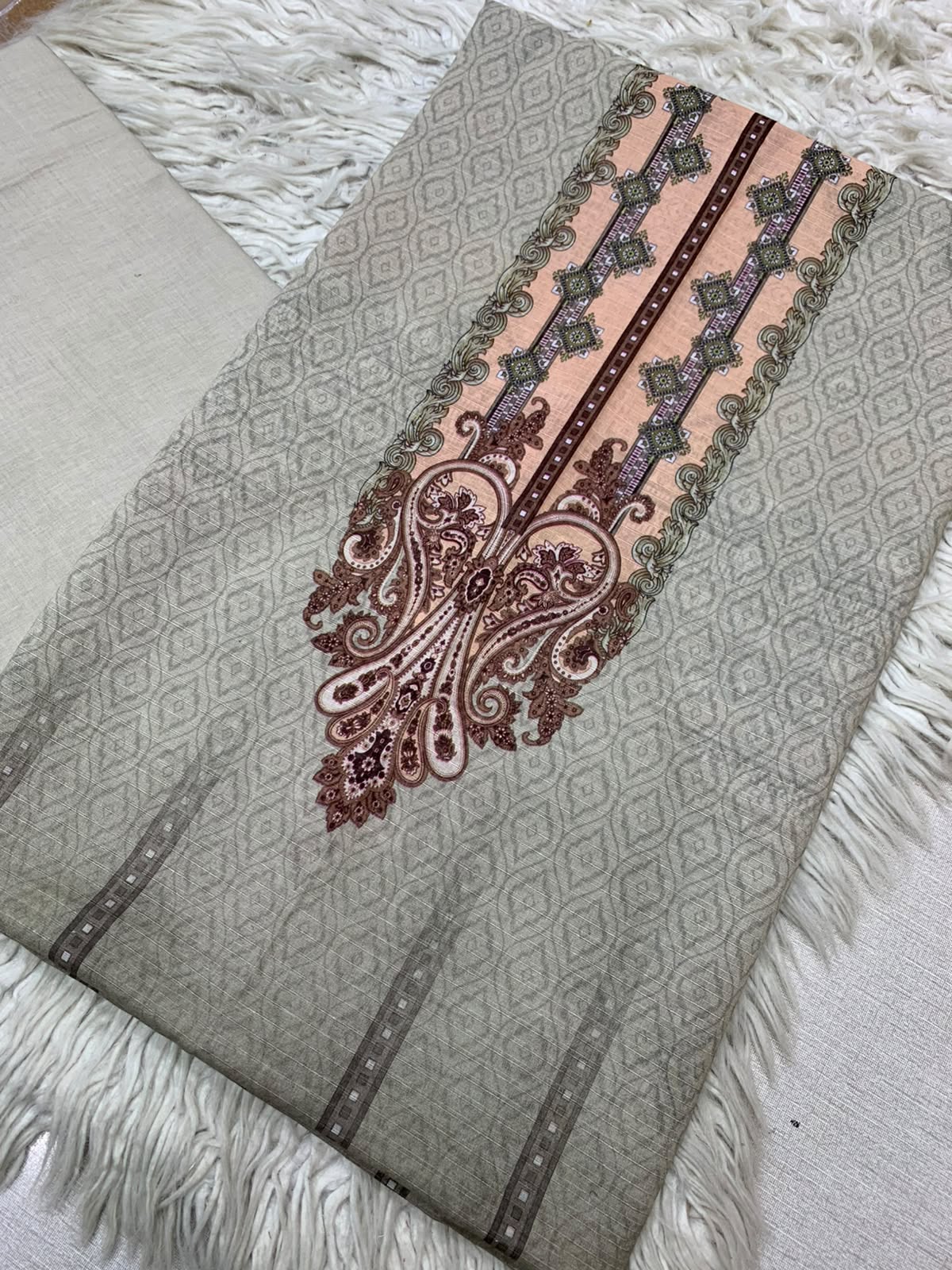 2Pc Bin Noor Fab Print Lawn Suit Vol-67