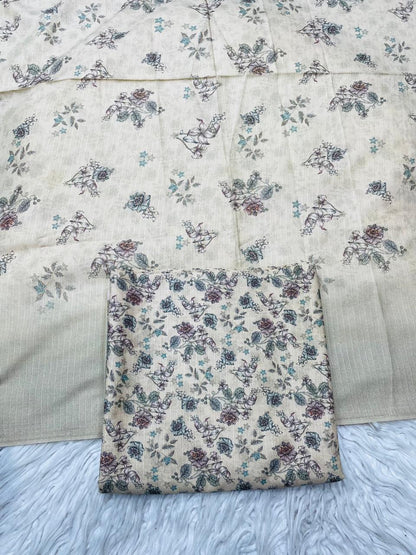 2 PC Dhanak Printed Kameez & Dupatta Unstitched Suit Vol-3103