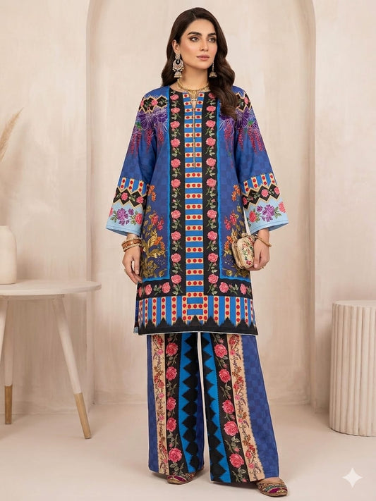 Lawn Co-Ord Set Vol-682