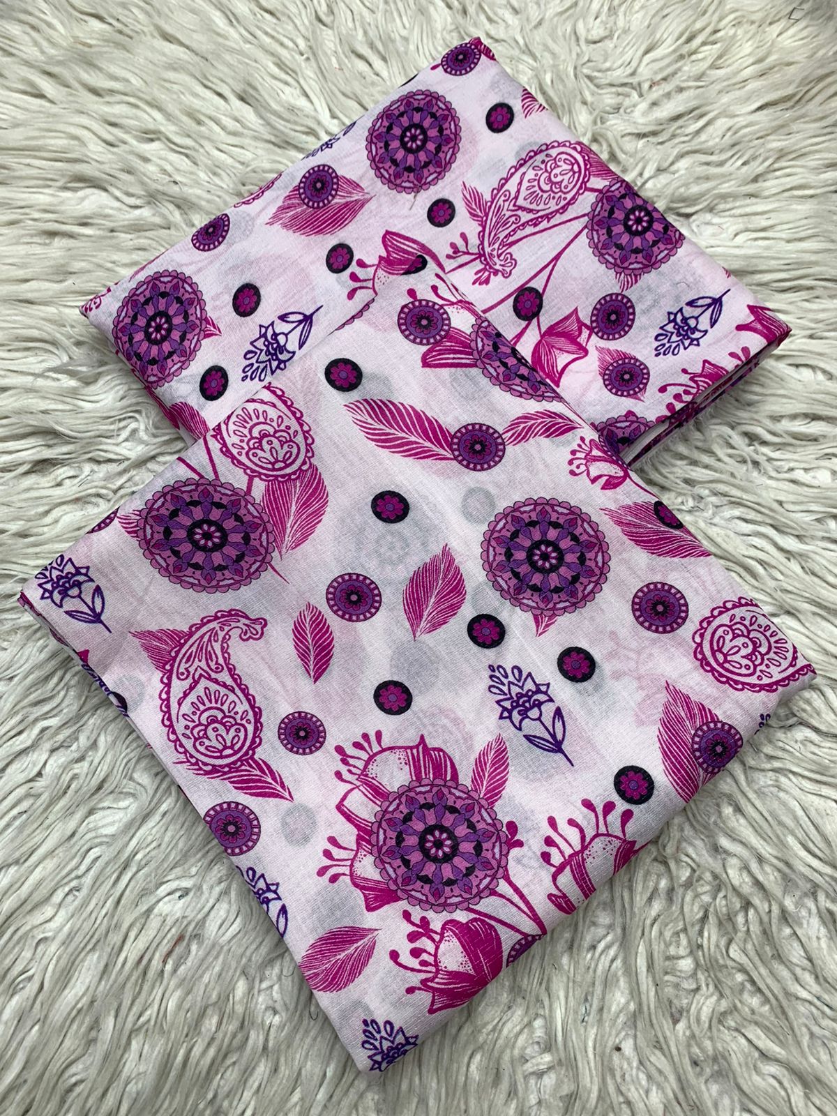 2Pc Chamki Lawn Digital Printed Unstitched Suit Vol-484