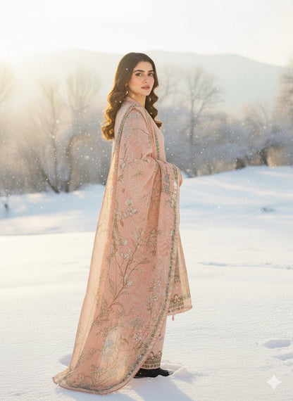 NOURA 3 PC UNSTITCHED SUIT VOL-0080