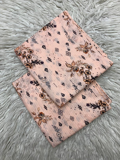 2Pc Sapphire Lawn Bana Dora Unstitched Suit Vol-05