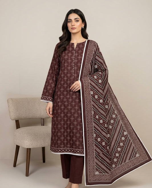 3Pc Zobia Lawn Unstitched Suit 29