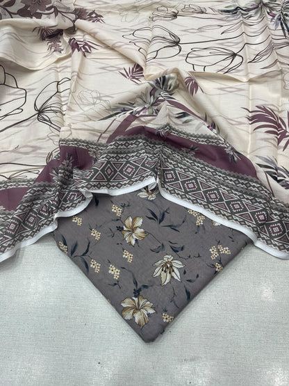3Pc Same Digital Printed Lawn Suit 5235