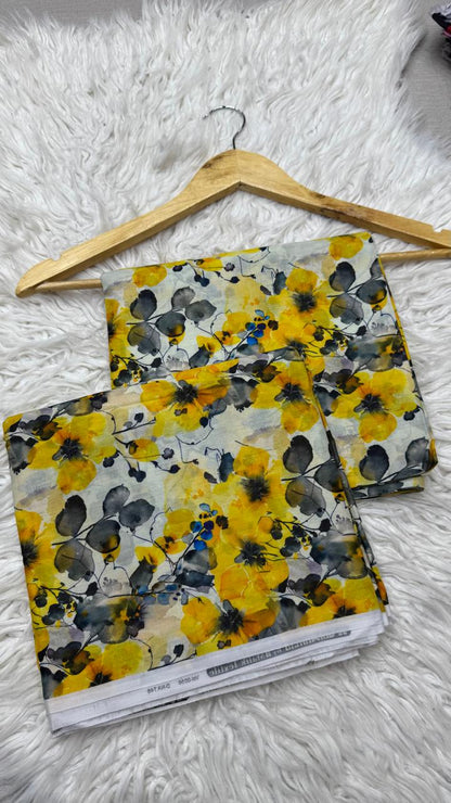 2Pc Lawn Allover Suit #746
