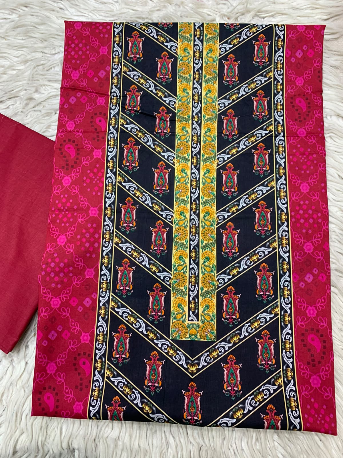 2Pc Bin Noor Fab Print Lawn Suit Vol-66