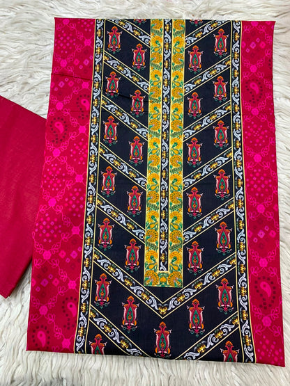 2Pc Bin Noor Fab Print Lawn Suit Vol-66