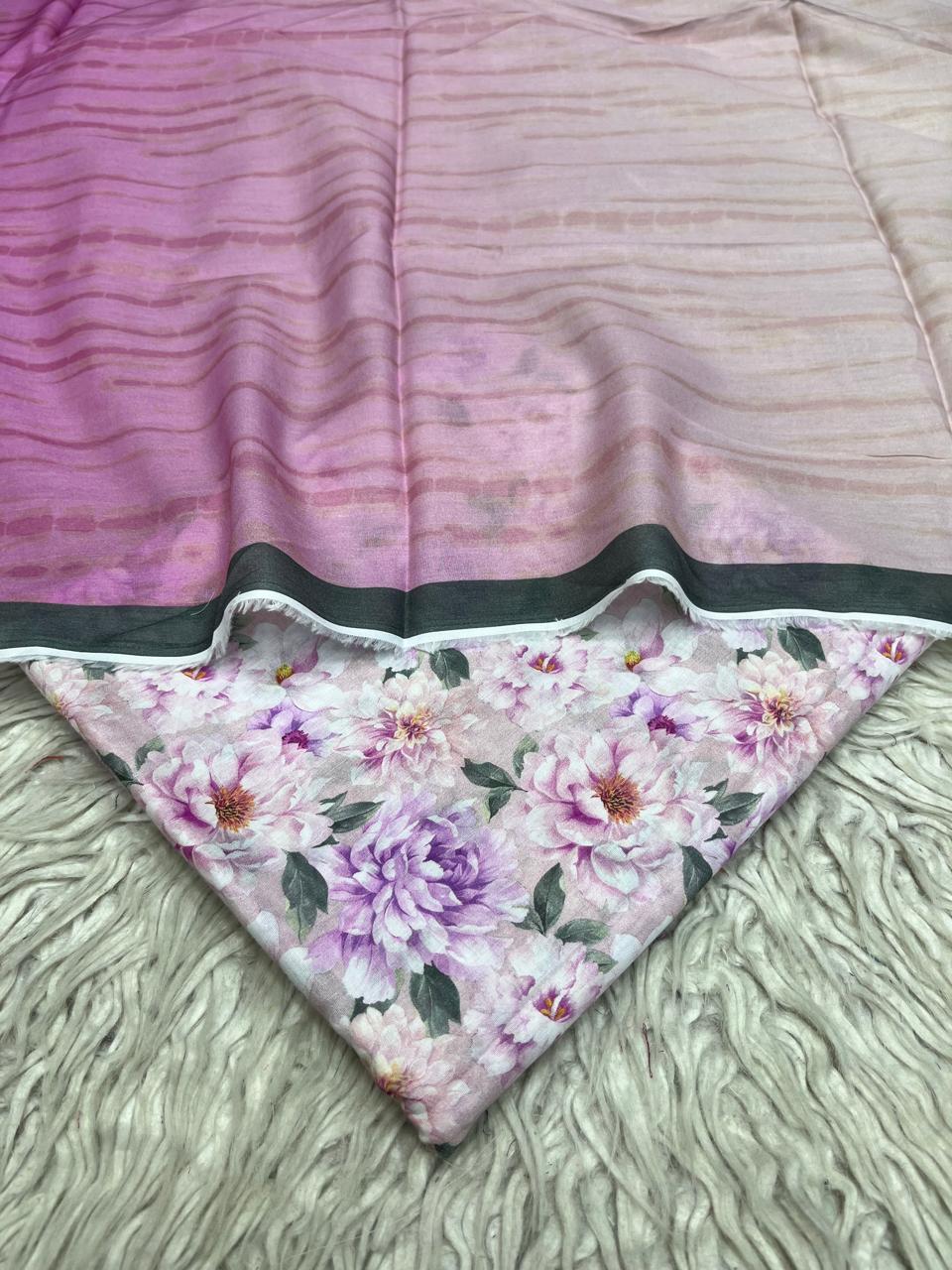 3Pc Supima Lawn Suit Vol-0011