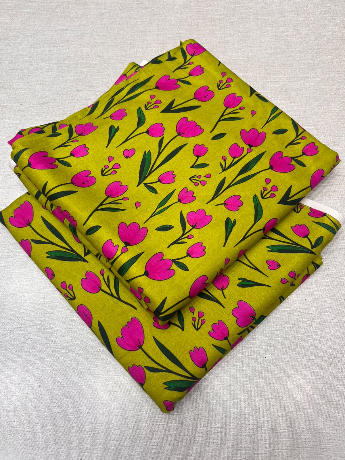 2Pc Staple Same Printed Unstitched Suit 6233
