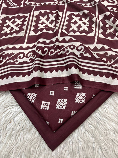 3Pc Lawn Digital Printed Unstitched Suit Vol-0221